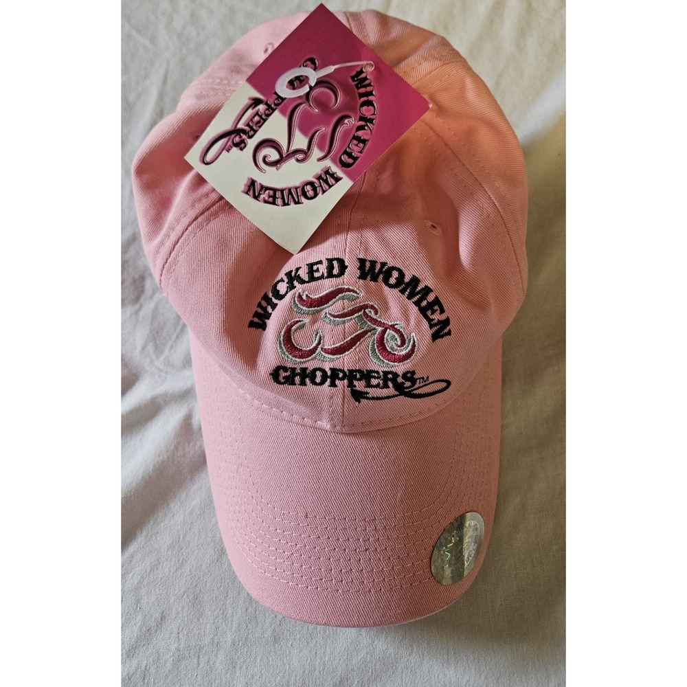 NWT Wicked Women Choppers Pink Adjustable Baseball Cap Hat One Size